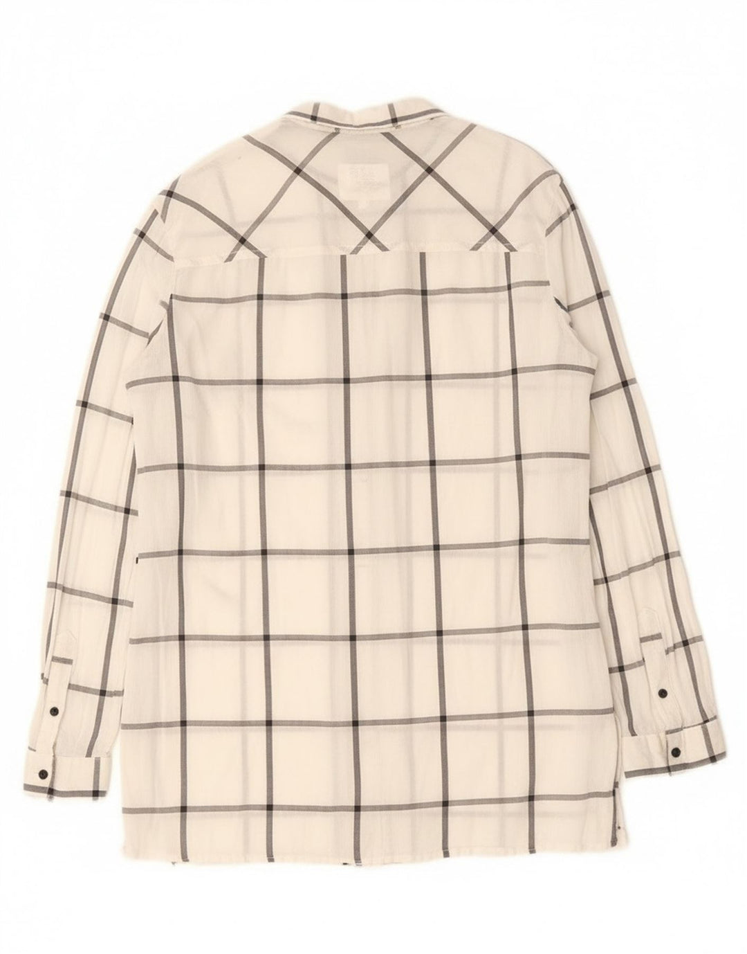 Cămașă Brugi Femei UK 14 Medium White Check Bumbac