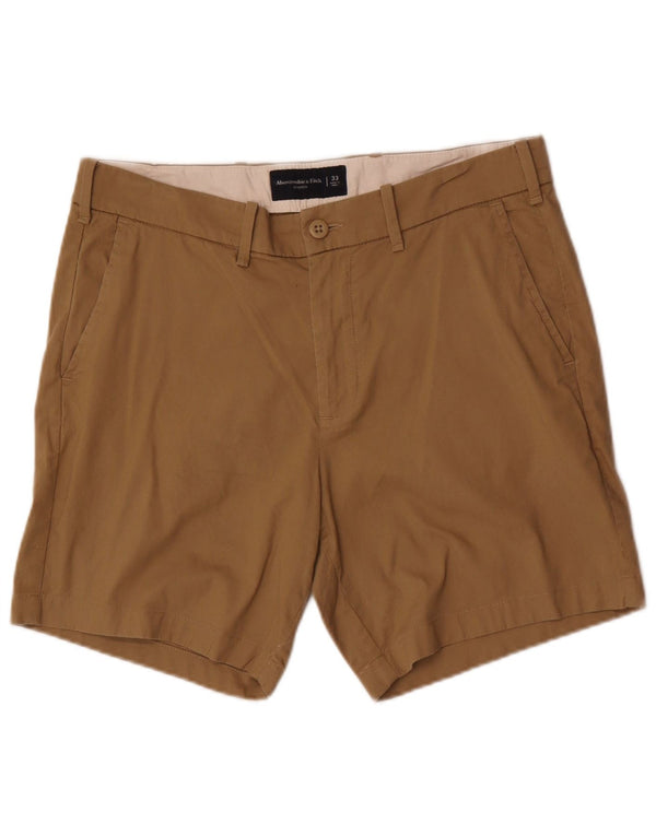 Pantaloni scurți chino pentru bărbați Abercrombie & Fitch W33 bumbac mediu bej