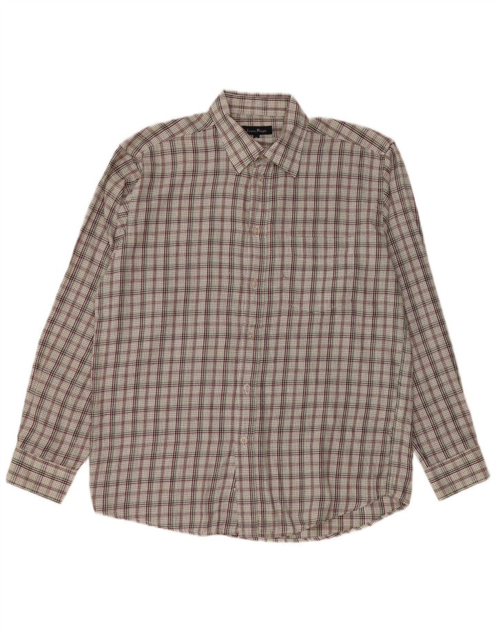 Cămașă pentru bărbați JAMES PRINGLE Poliester cu carouri medii multicolore