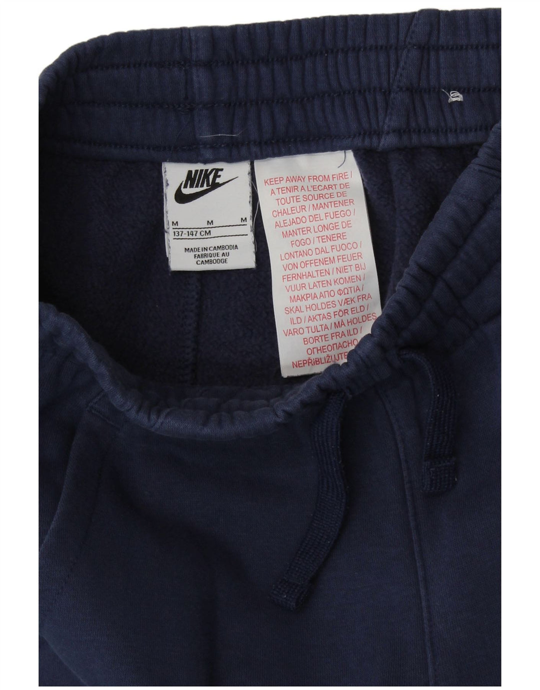 Pantaloni de trening grafic pentru băieți NIKE Pantaloni de jogging 10-11 ani, mijlocii bleumarin
