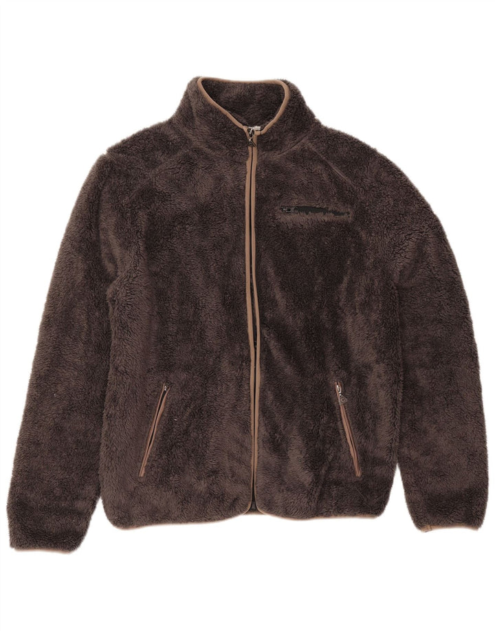 Jachetă fleece pentru femei Carrera, cu tăiere lejeră, UK 18 XL, maro, poliester