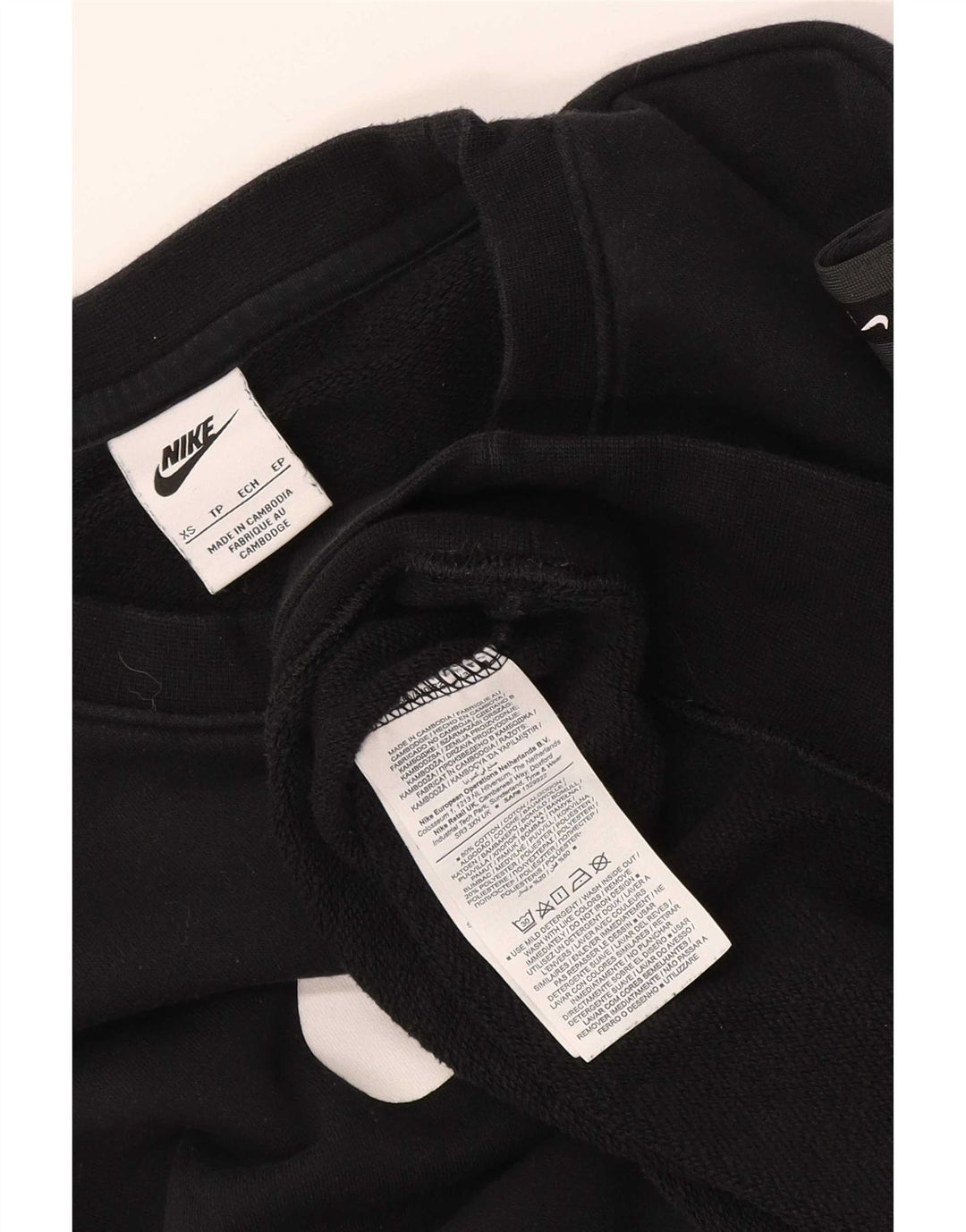Pulover grafic pentru bărbați Nike XS bumbac negru