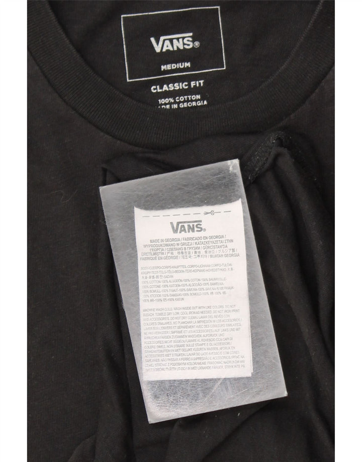 VANS Bărbați Classic Fit Graphic Top cu mânecă lungă, bumbac mediu negru