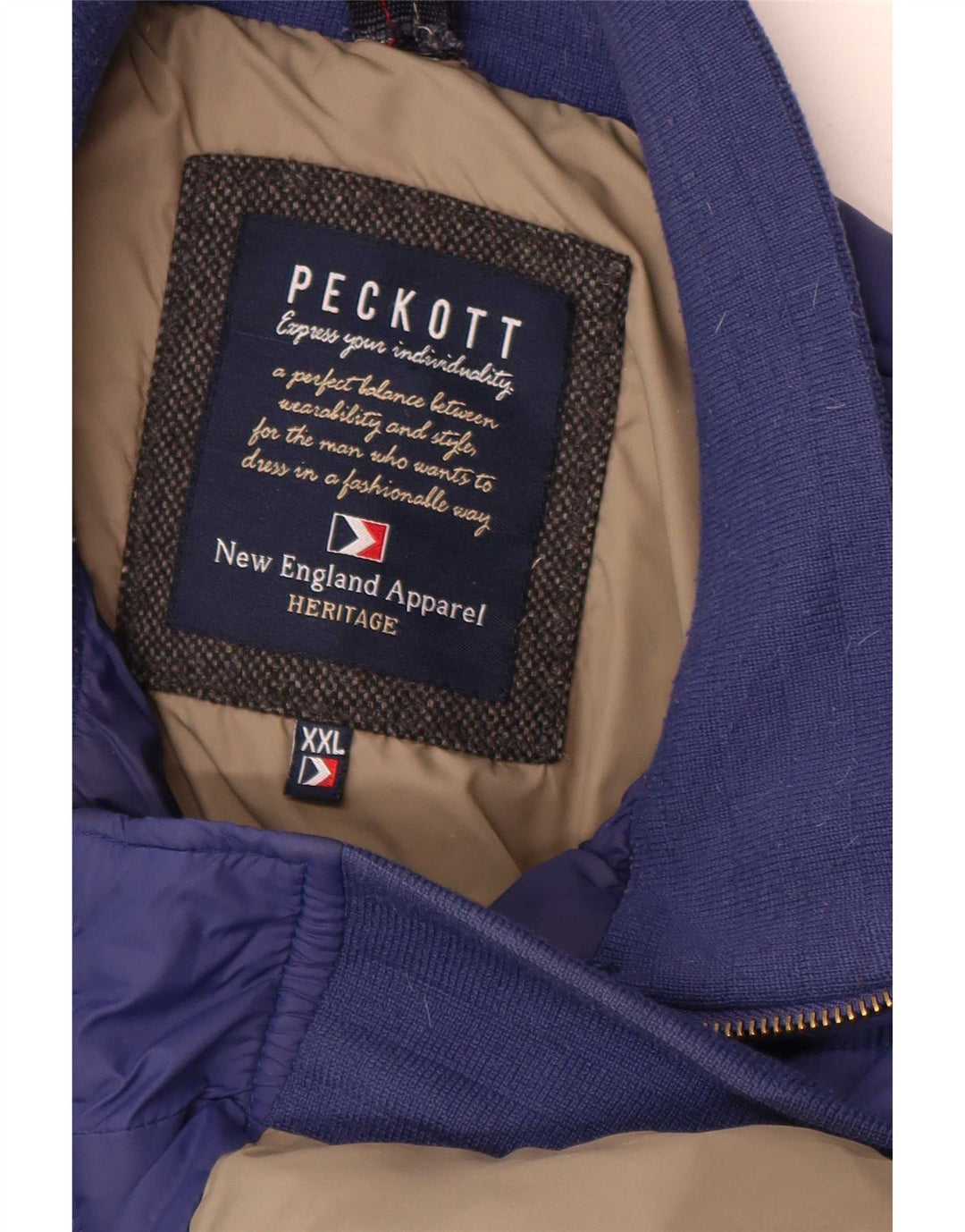 Jachetă căptușită pentru bărbați Peckott UK 44 2XL Poliamidă bleumarin