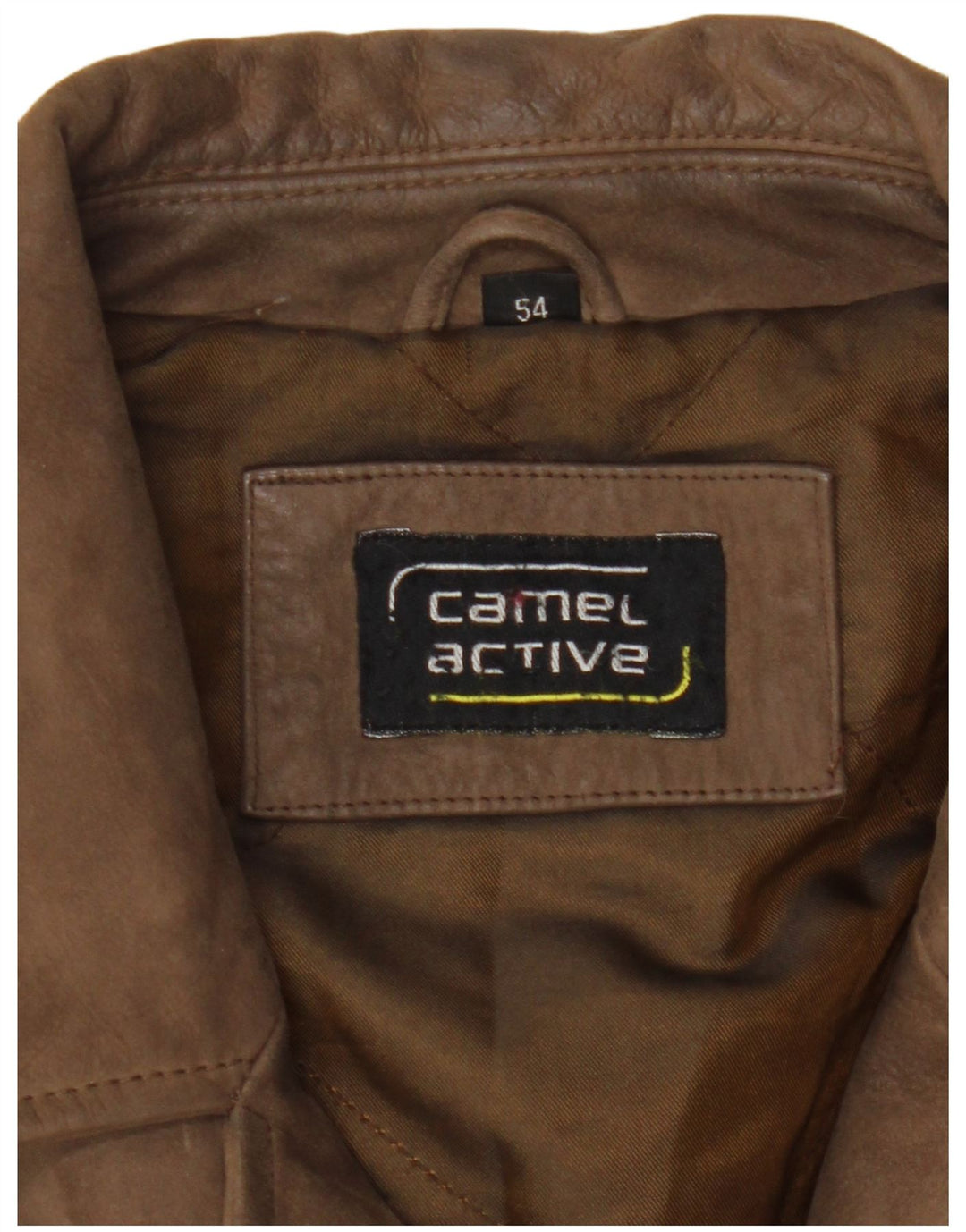 Palton din piele pentru bărbați Camel Active EU 54 XL din piele maro