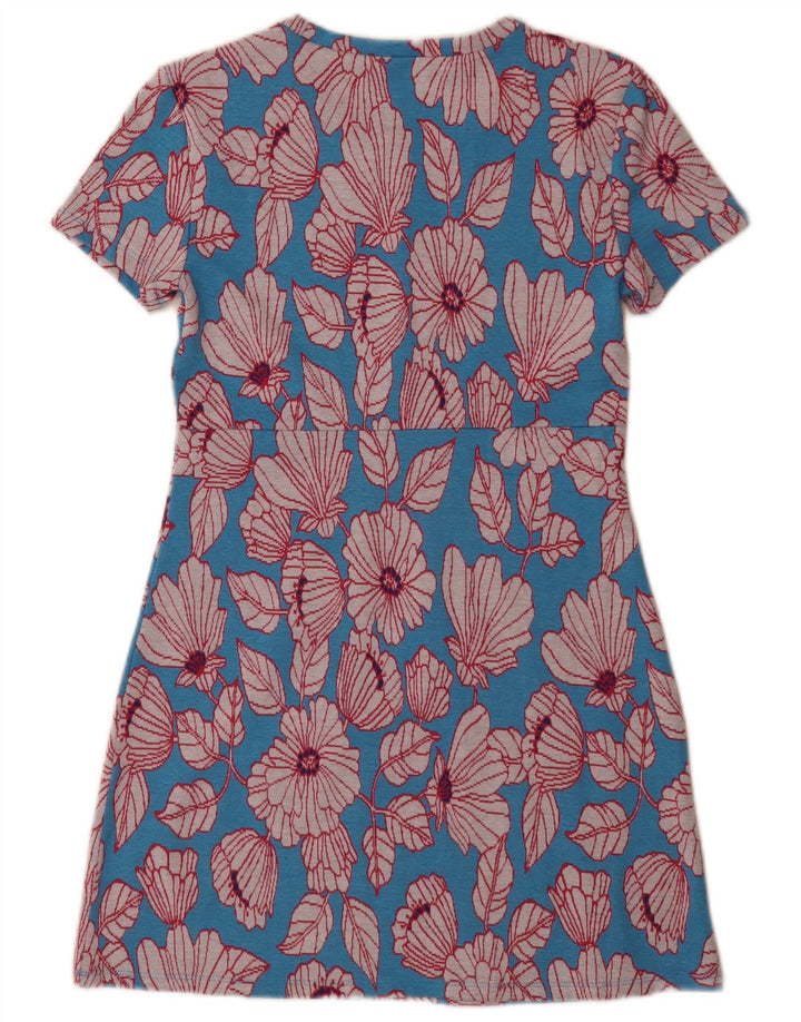 Rochie de bază pentru femei Zara UK 12 Medium Blue Floral
