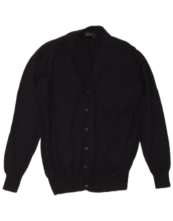 Pulover cardigan pentru bărbați Zara XL bleumarin