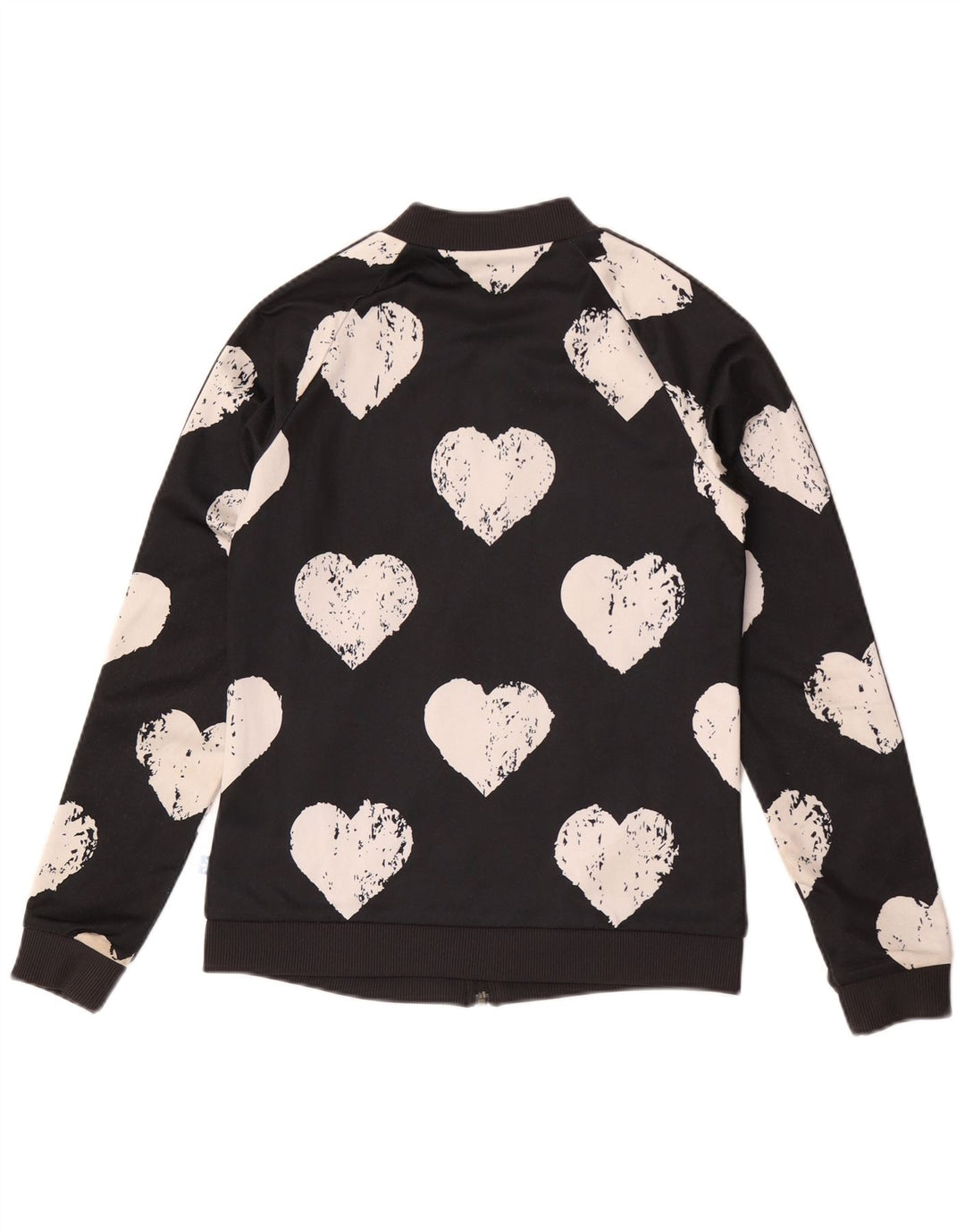 Jachetă de top pentru trening grafic Adidas pentru femei IT 42 Medium Black Heart