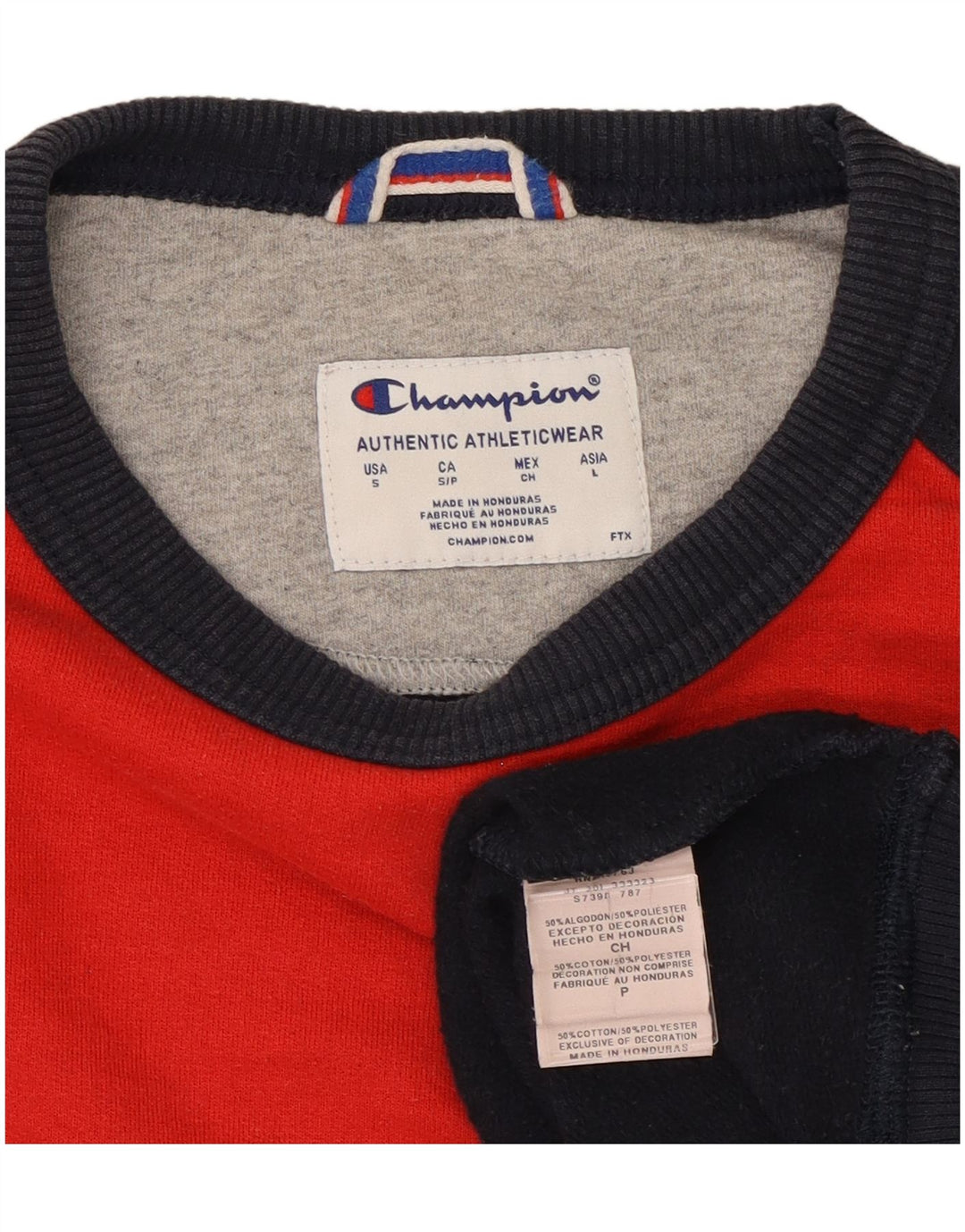 Pulover pentru bărbați Champion Pulover mare, albastru bleumarin, poliester color bloc