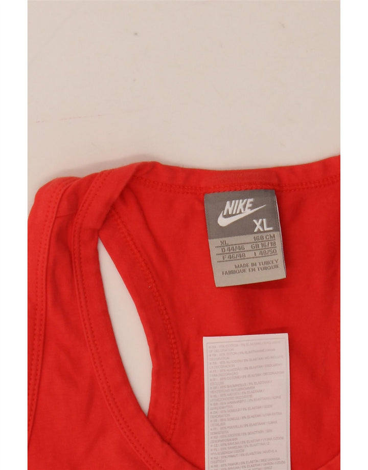 Vestă din Jersey pentru femei Nike UK 16/18 XL Bumbac roșu