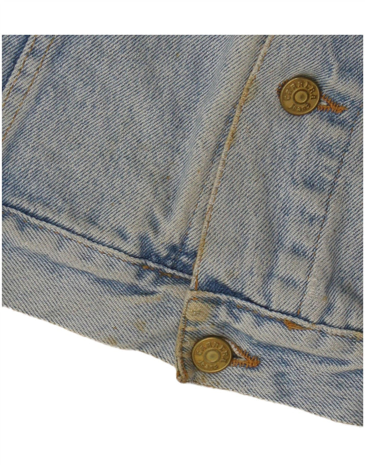 Gilet de denim pentru bărbați Carrera UK 14, bumbac albastru mediu