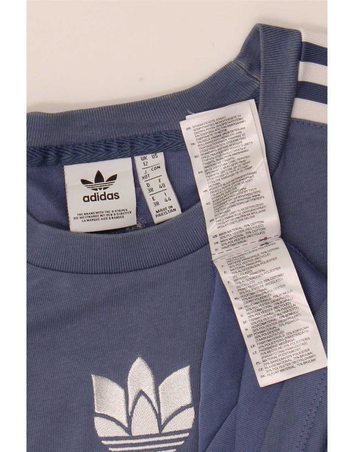 Tricou Adidas pentru femei Top UK 12 Medium Blue Bumbac