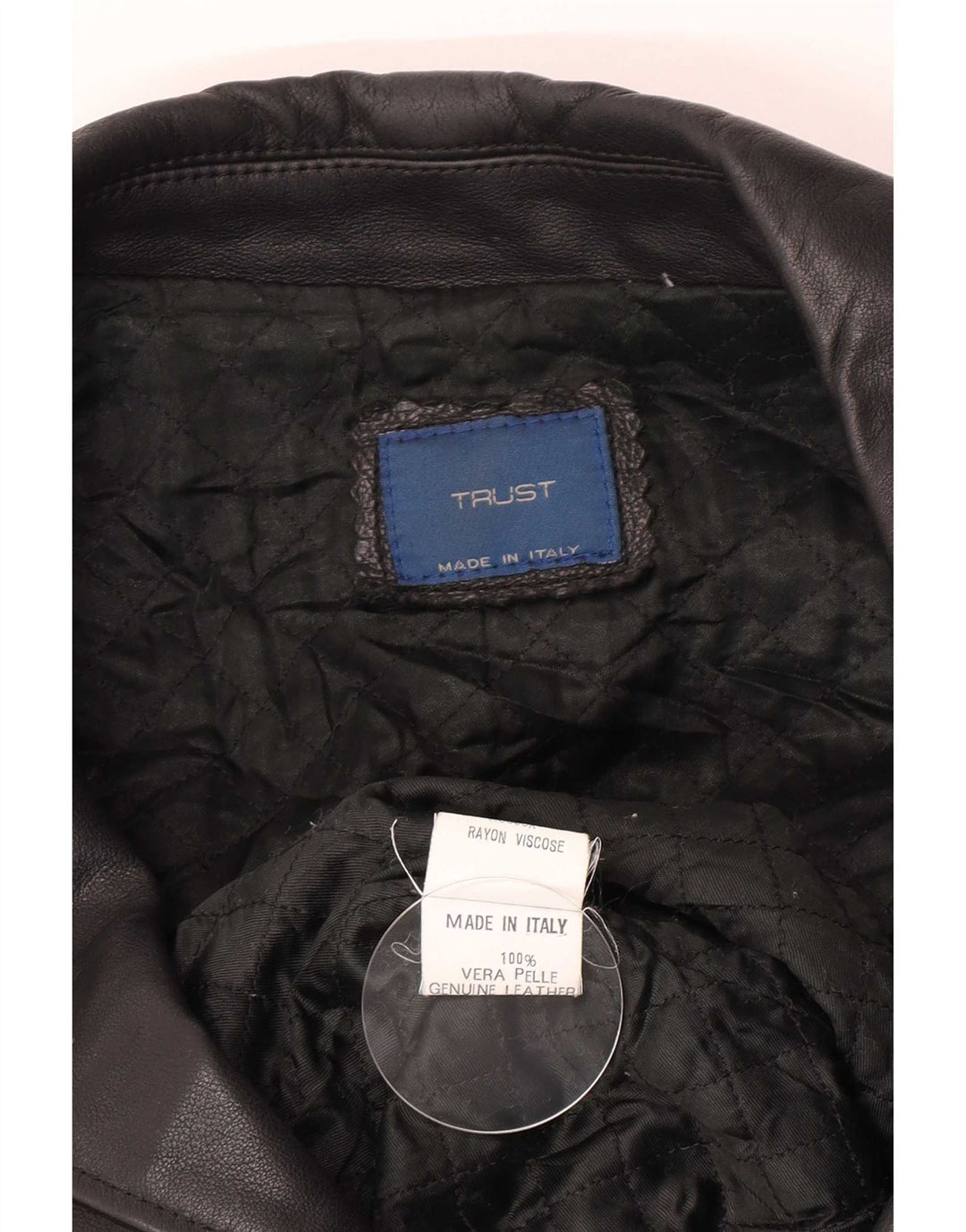 Geacă din piele vintage pentru bărbați IT 52 XL din piele neagră