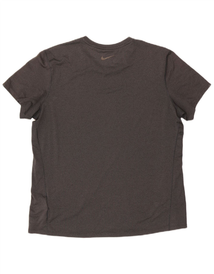 Tricou pentru bărbați Nike Dri Fit Top XL Gri poliester color bloc