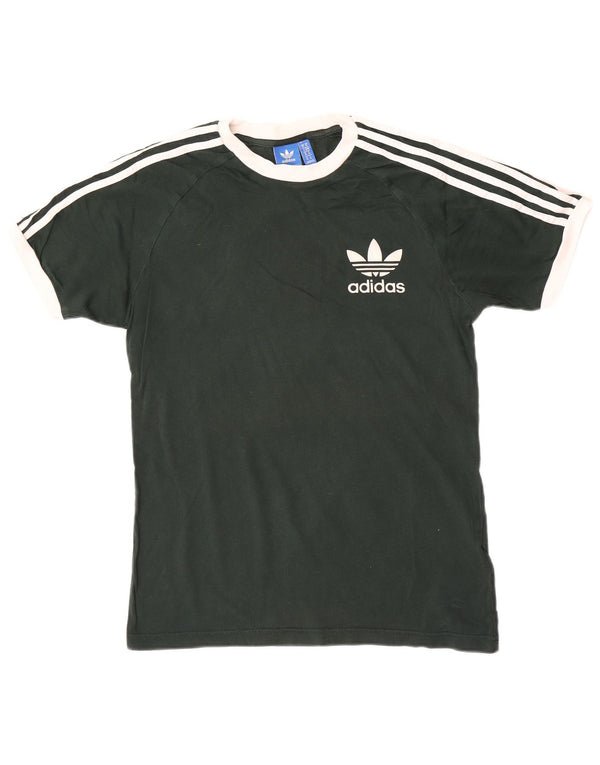 Tricou grafic pentru bărbați Adidas Top din bumbac verde mediu