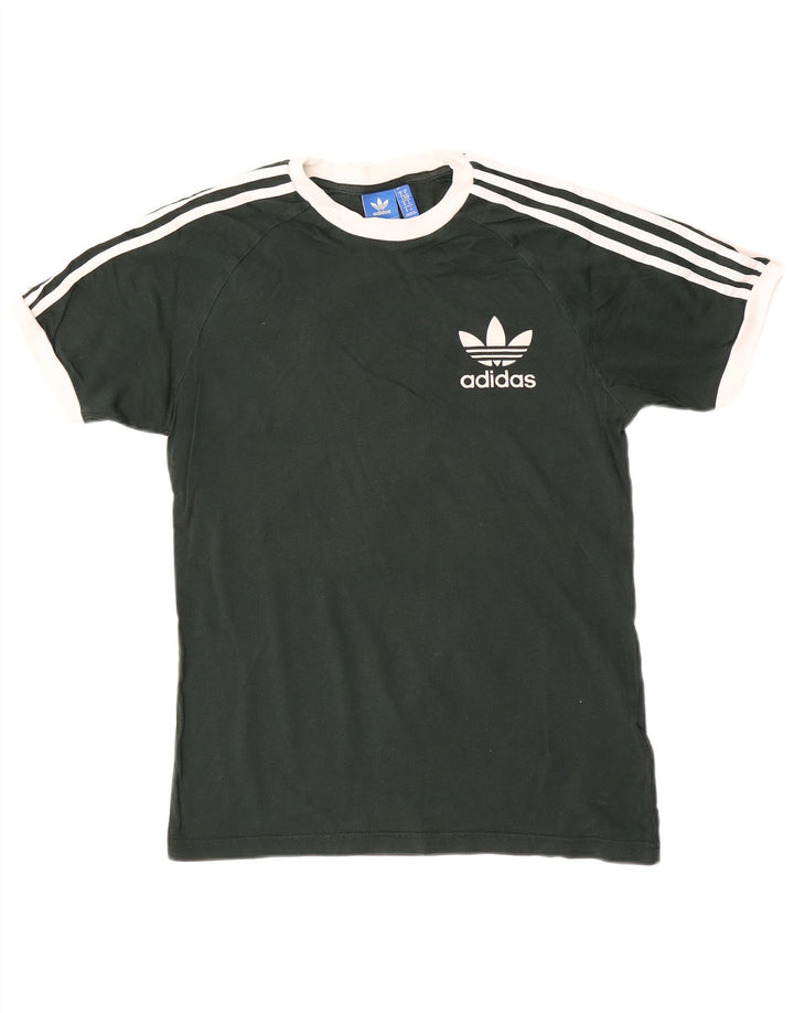Tricou grafic pentru bărbați Adidas Top din bumbac verde mediu