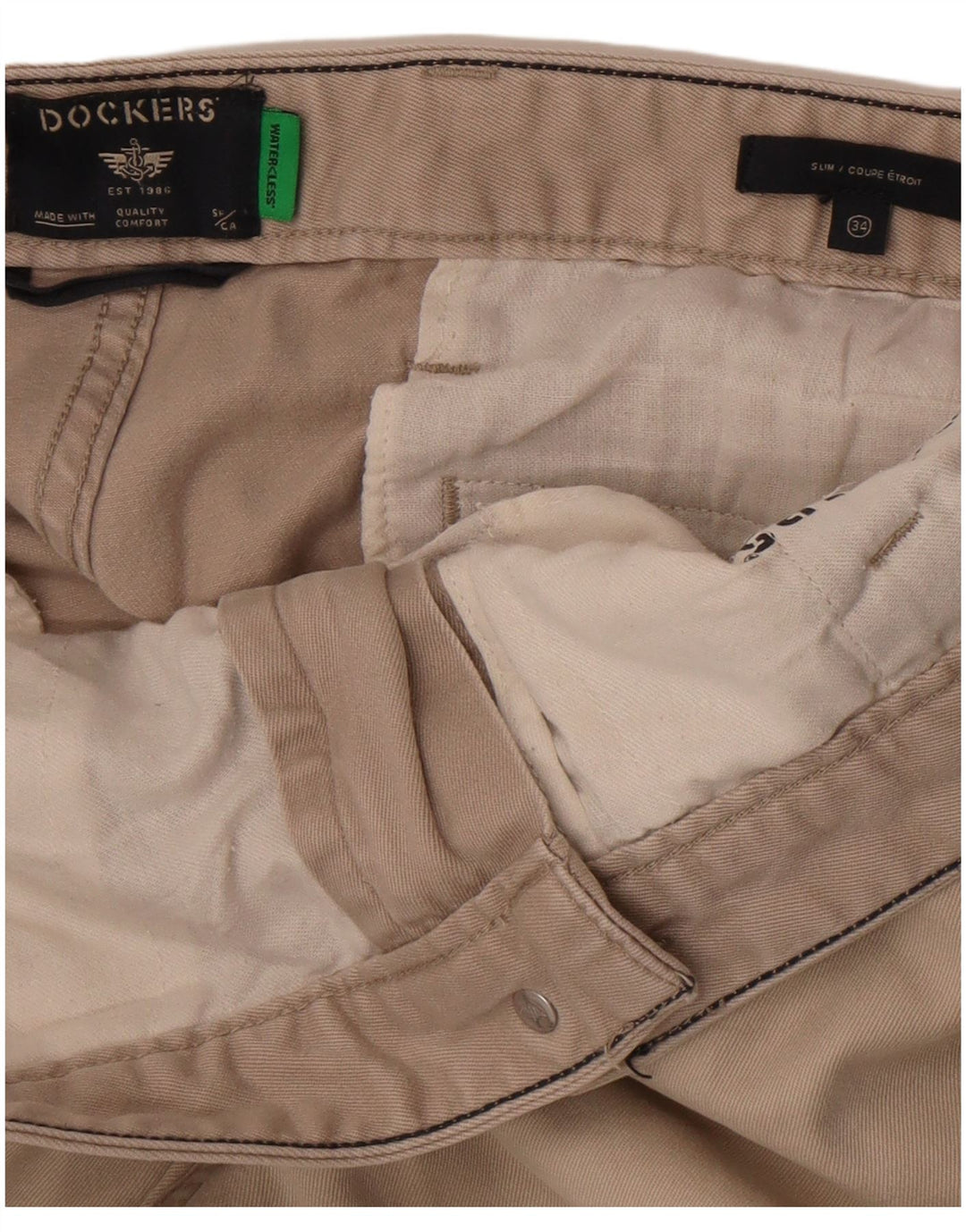 Pantaloni chino slim pentru bărbați Dockers L34 L29 bej
