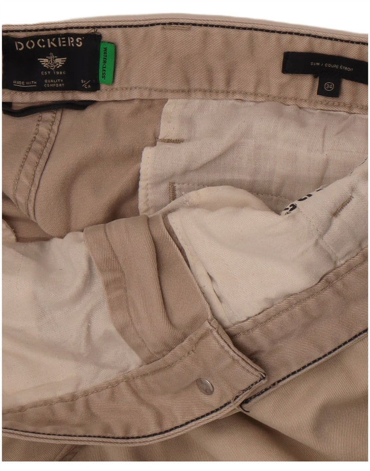 Pantaloni chino slim pentru bărbați Dockers L34 L29 bej