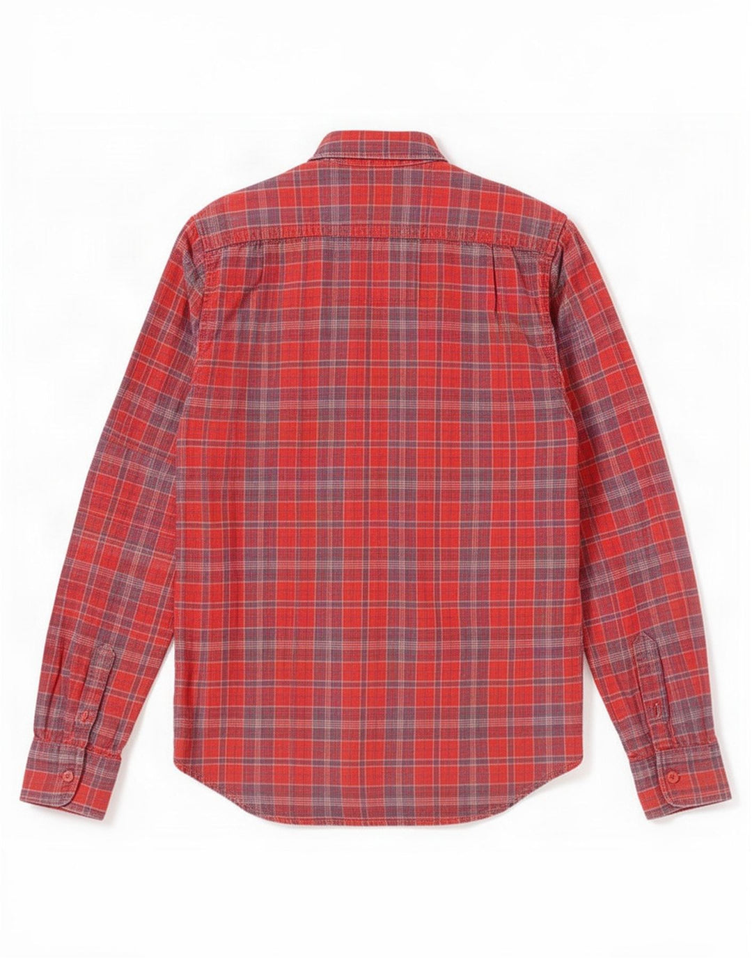 Cămașă de flanel pentru bărbați Superdry, bumbac cu carouri roșii mari