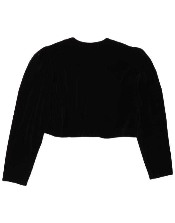 CHOU CHOU Bolero Top pentru femei UK 14 Large Black