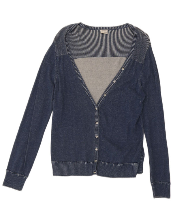 Pulover cardigan pentru femei Esprit UK 18 XL, bumbac cu dungi albastre