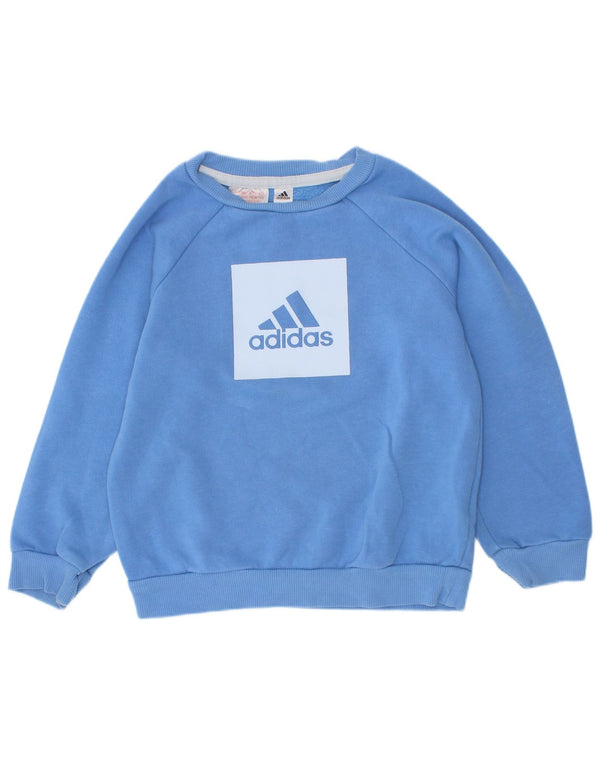 Adidas Băieți Pulover Grafic Pulover 2-3 Ani Bumbac Albastru