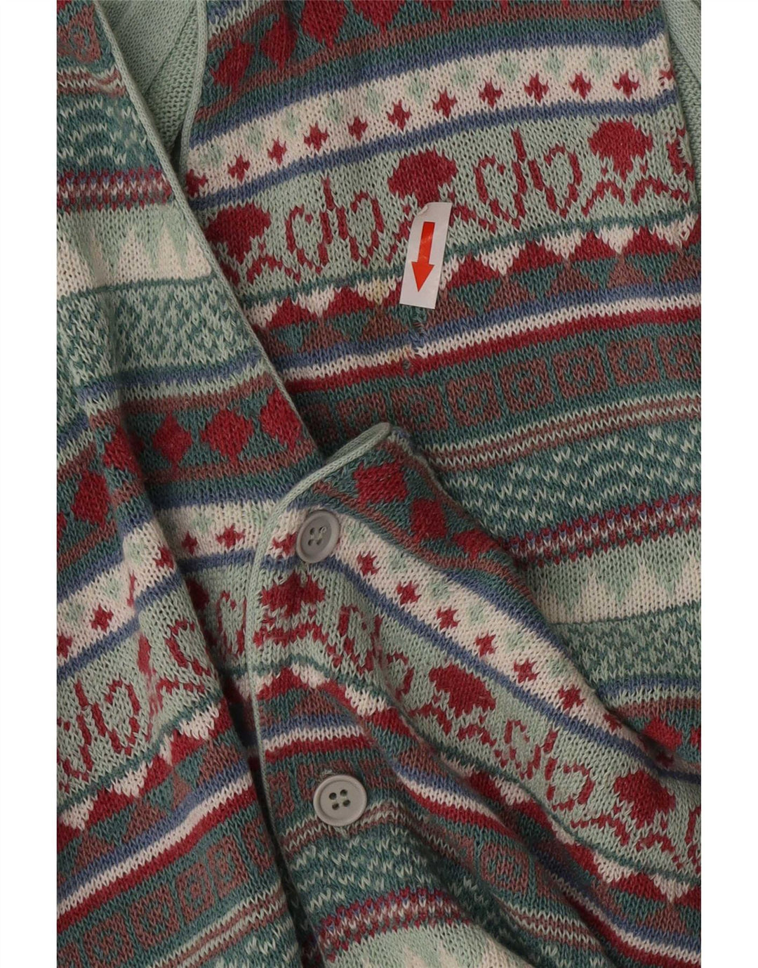 Cardigan Vintage fără mâneci pentru bărbați, mijlociu, multicolor, Fair Isle