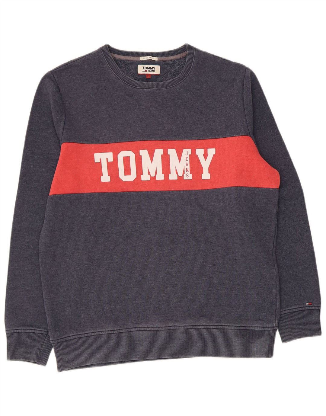 Hanorac pentru bărbați Tommy Hilfiger Pulover mare, bleumarin, color block