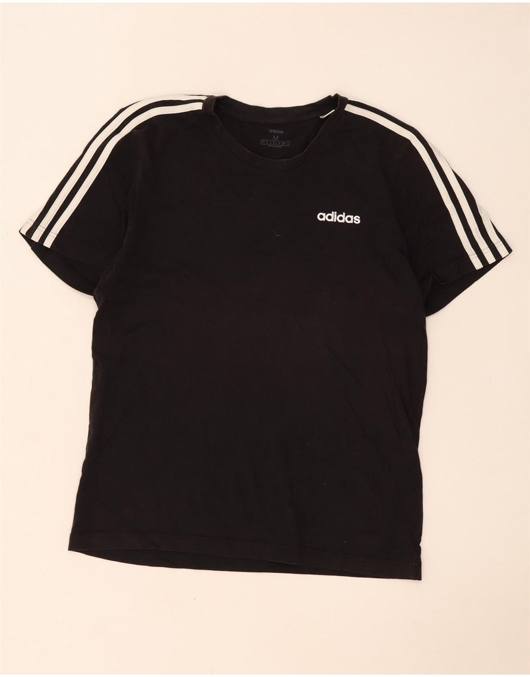 Tricou pentru bărbați Adidas Top Mediu Negru Bumbac