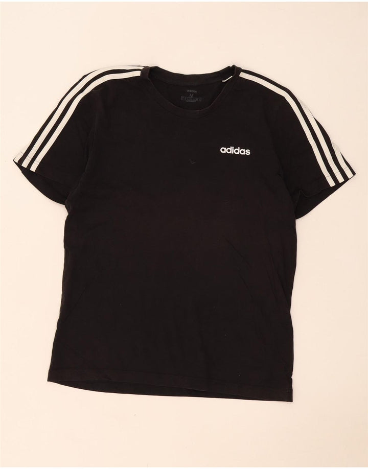 Tricou pentru bărbați Adidas Top Mediu Negru Bumbac