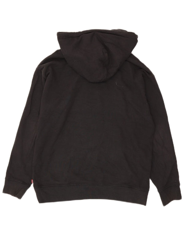 Pulover cu glugă supradimensionat cu grafic Levi's pentru bărbați, mic, negru
