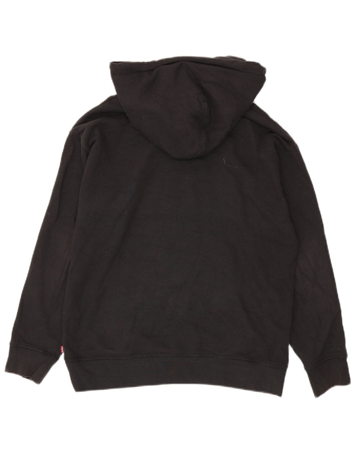 Pulover cu glugă supradimensionat cu grafic Levi's pentru bărbați, mic, negru