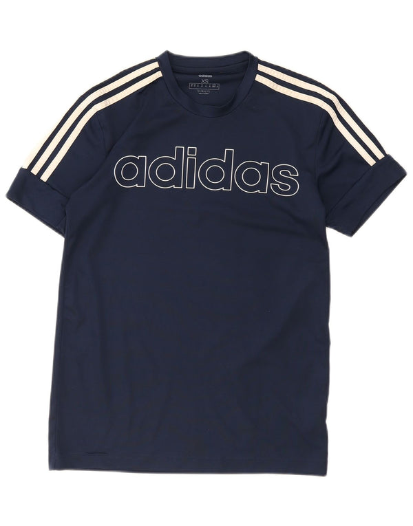 Tricou Adidas Climalite Graphic Top XS Bleumarin Poliester