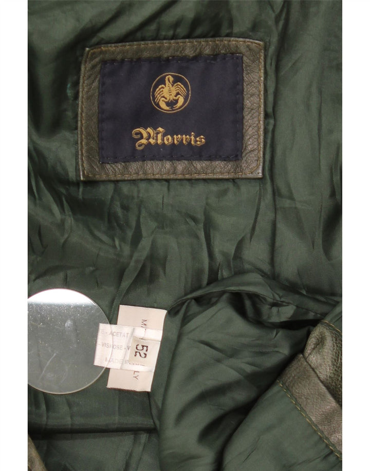 Jachetă din piele pentru bărbați Morris IT 52 XL din piele verde