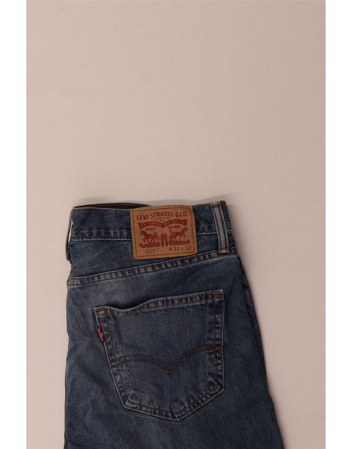 Blugi Levi's 511 Slim pentru bărbați W33 L32 Bumbac albastru