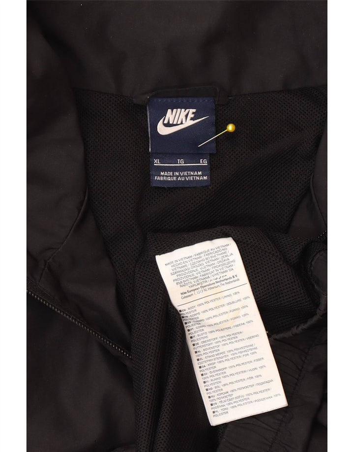 Jachetă de trening pentru bărbați Nike XL, poliester color bloc negru