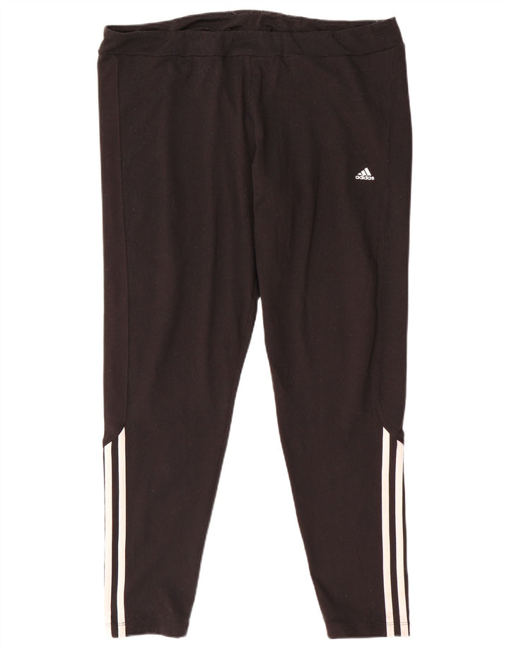 Leggings Climalite Adidas pentru femei UK 20/22 XL poliester negru