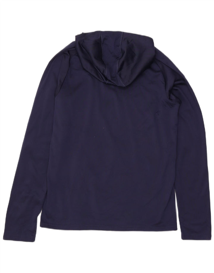 Top cu glugă pentru bărbați PUMA cu mânecă lungă, poliester mediu albastru bleumarin