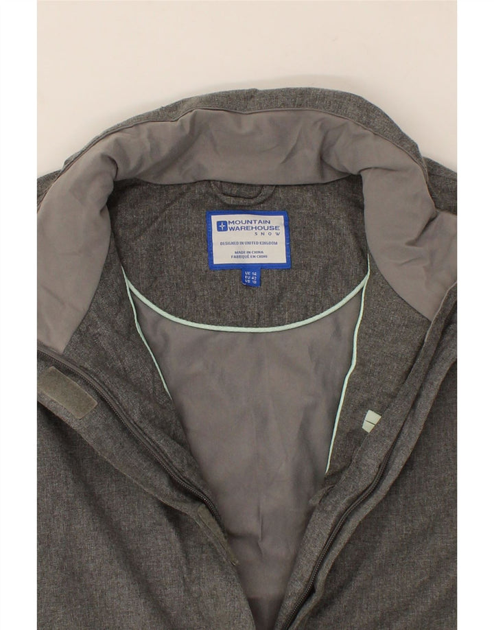 MOUNTAIN WAREHOUSE Womens Windbreaker Coat UK 14 Large Grey Polyester Vintage Mountain Warehouse and Second-Hand Mountain Warehouse from Messina Hembry 