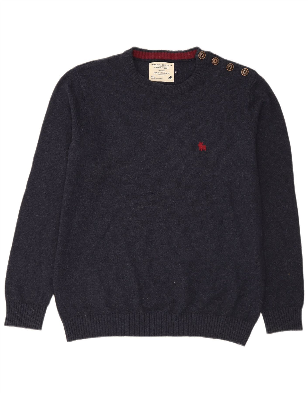 Pulover Jack & Jones pentru bărbați, cu gât crew, XL, bleumarin