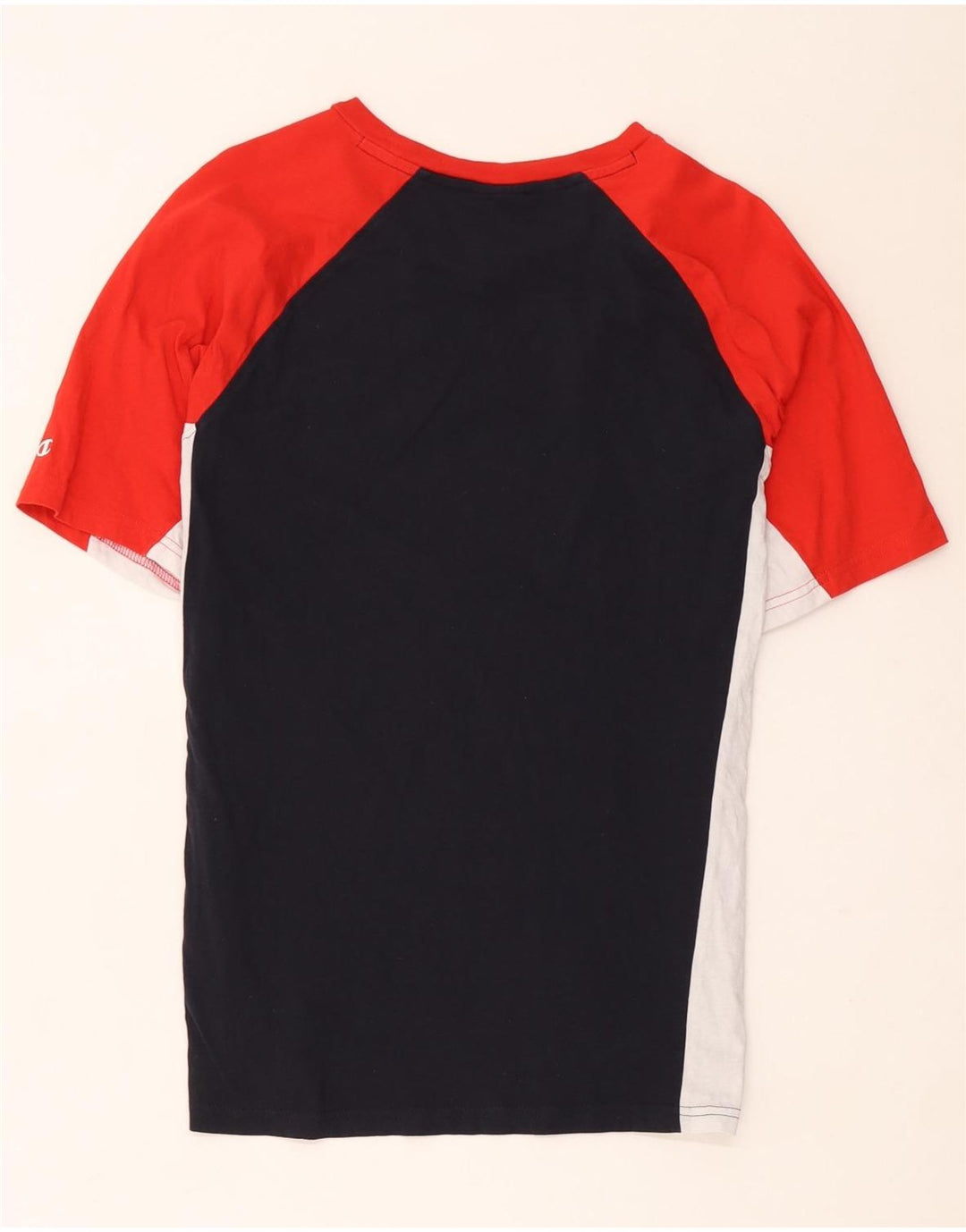 Tricou grafic pentru bărbați Champion Top mediu, albastru bleumarin, bumbac color bloc