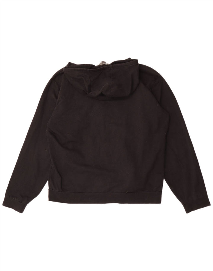 Pulover cu glugă cu fermoar pentru bărbați Eddie Bauer, bumbac mare, negru