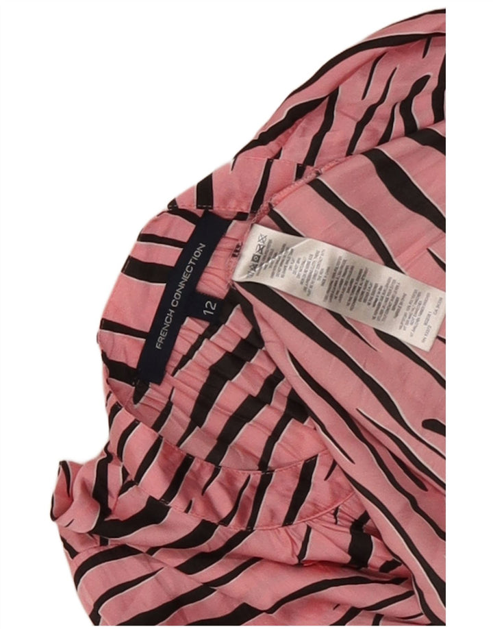 Bluză pentru femei French Connection Top UK 12 Medium Pink Animal Print