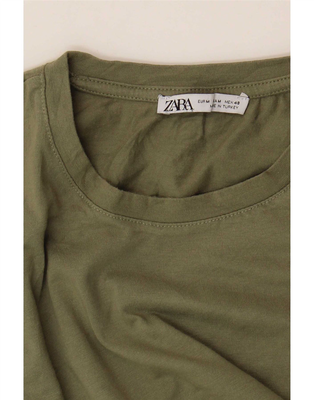 Tricou pentru bărbați Zara Top Mediu Kaki