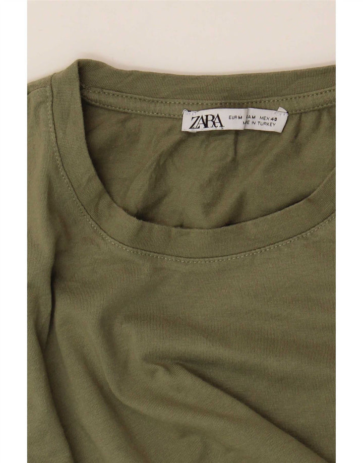 Tricou pentru bărbați Zara Top Mediu Kaki