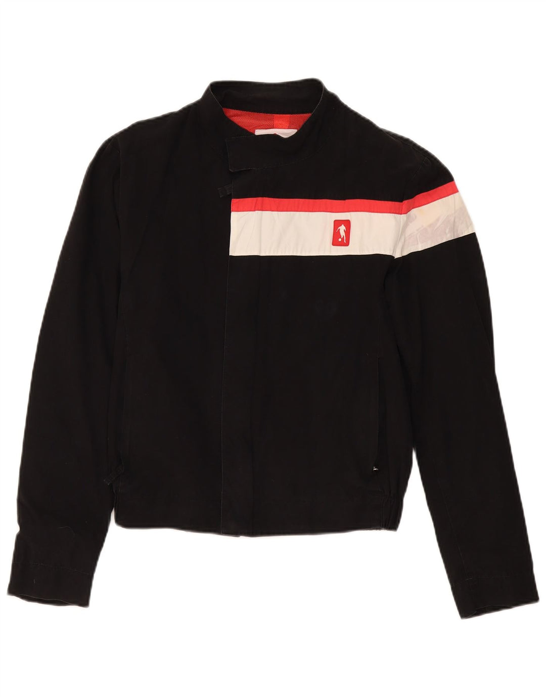 Jachetă Bomber Bikkembergs pentru femei UK 14 Medium Black Colorblock Bumbac