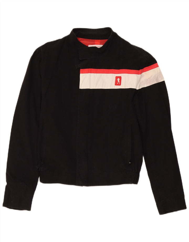 Jachetă Bomber Bikkembergs pentru femei UK 14 Medium Black Colorblock Bumbac