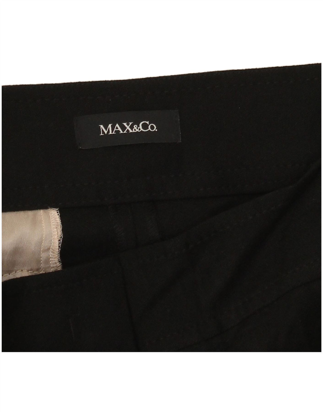 Max & Co. Pantaloni chino drepți pentru femei W30 L27 negri