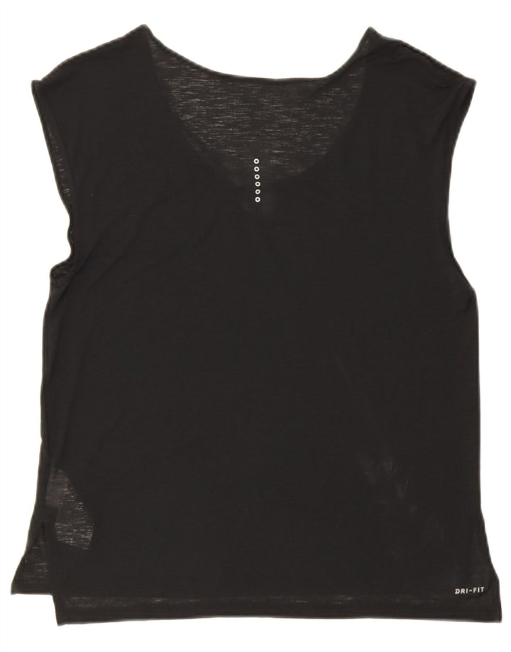 Vesta Nike Dri Fit pentru femei UK 14 Poliester mediu negru