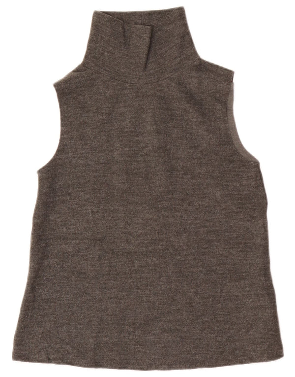 Vest Vest Top Femei Zara UK 12 Medium Gri Bumbac